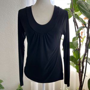 Susan Lawrence Black Blouse